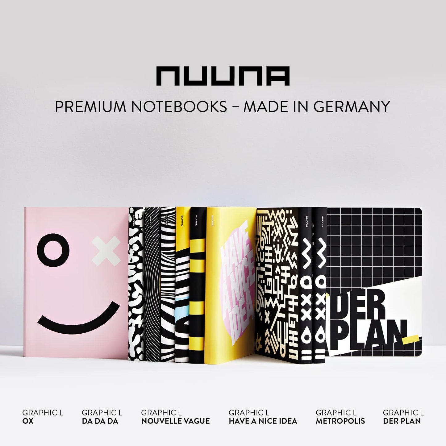Nuuna Graphic Notebook, L, Bang Head Here