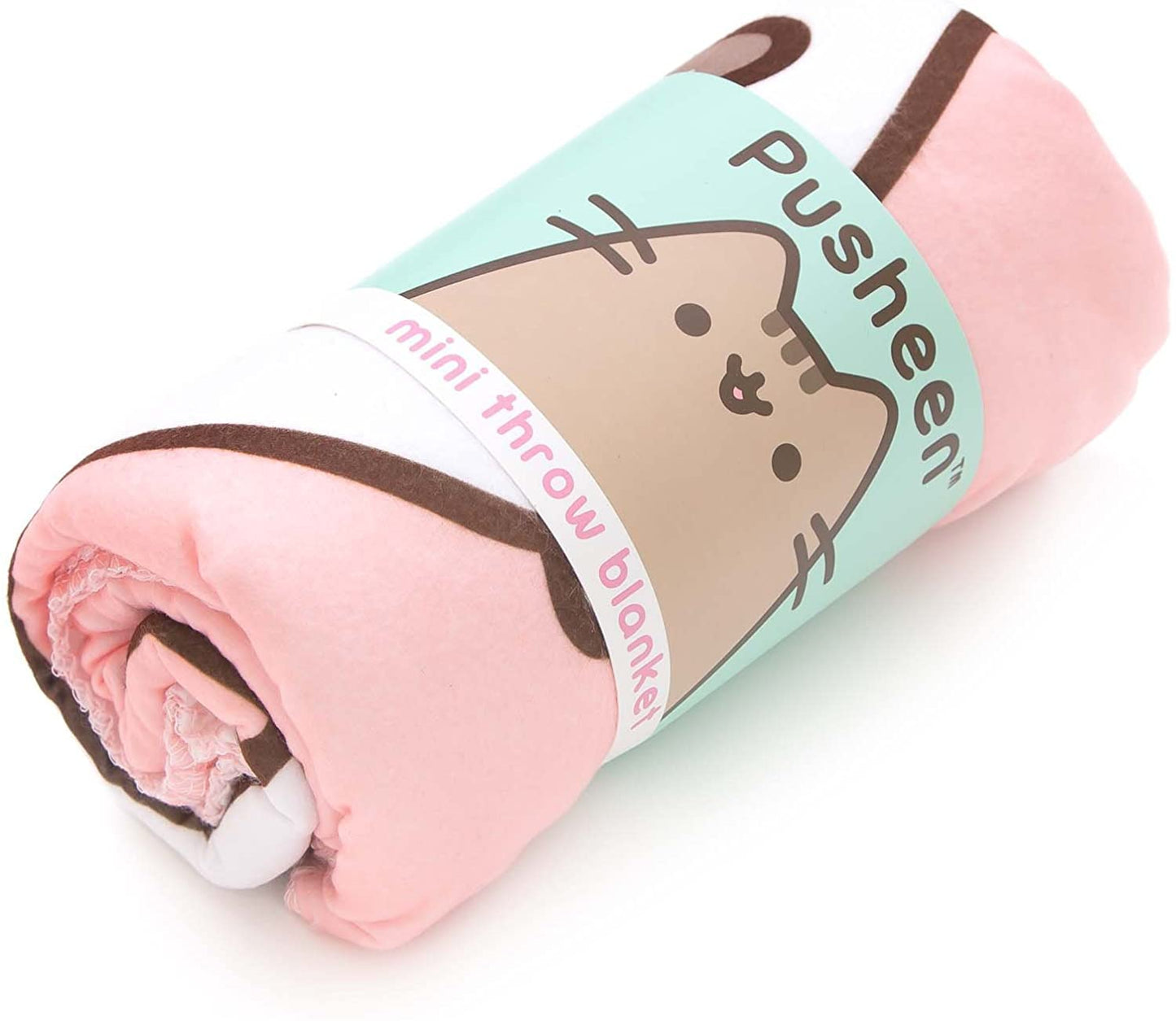 Pusheen Mini Throw Blanket for Cozy, Soft Comfort 24 x 24 inches (Zzzz Snooze)