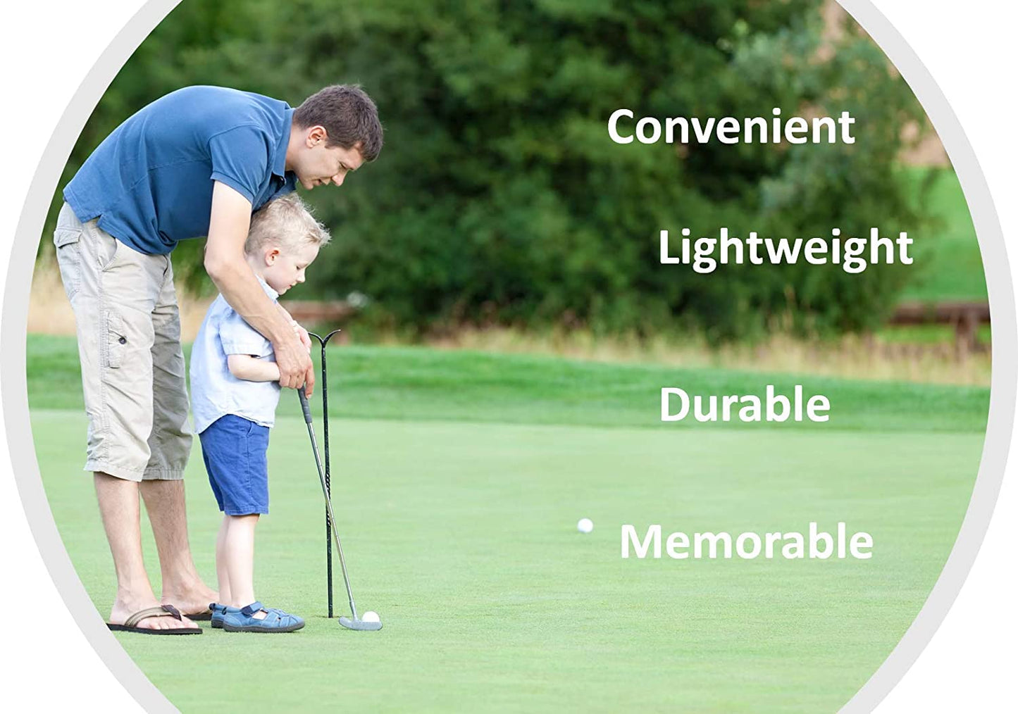 Stainless Steel Multitool Foldable Golf Divot Tool Repair and Ball Marker, Tee Hole Punch, Beer Bottle Opener, 2.25" Knife Blade Golf Tool Gifts for Men