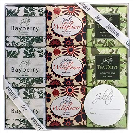 French Milled Botanical Soap Sampler Set in Three Fabulous Scents (Specialty Assorted)