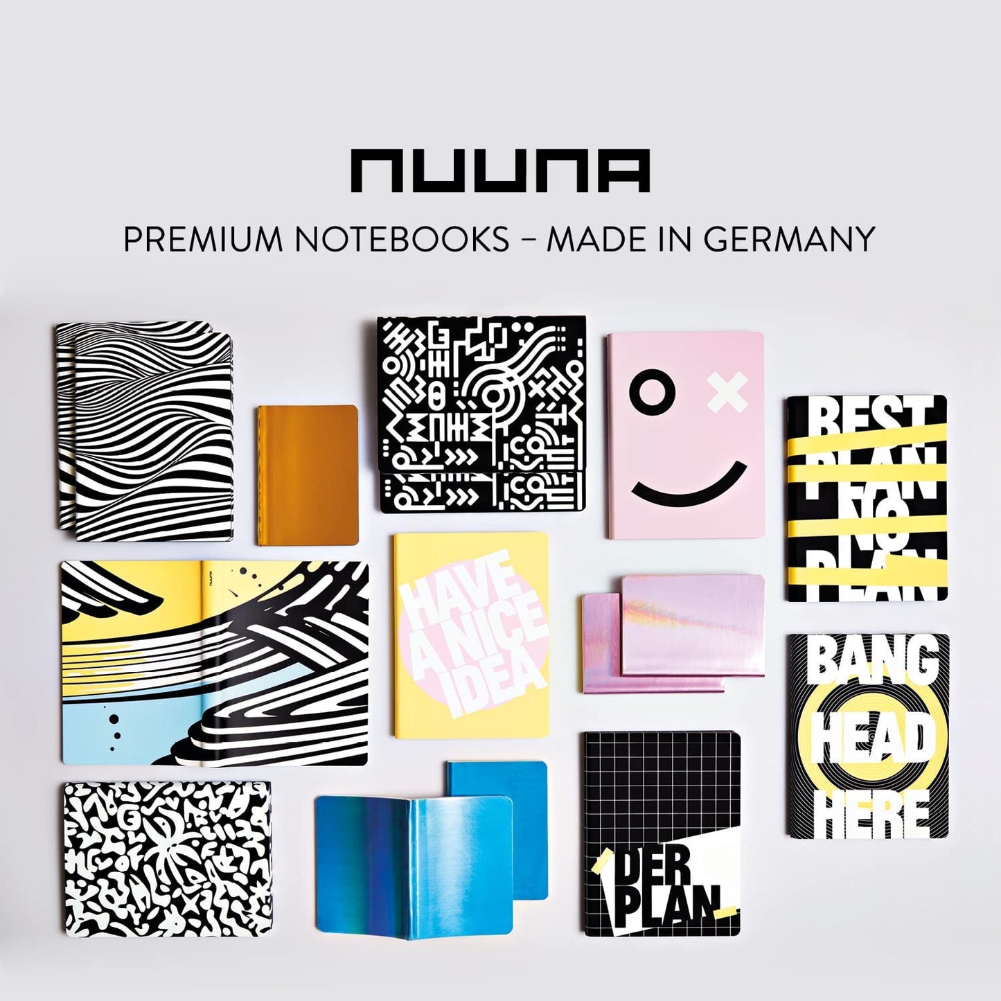 Nuuna Graphic L Luxury Dot Grid Leather Cover Notebook (Da Da Da)