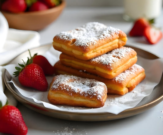 Springtime Beignets & Berries – A Delightful Seasonal Treat! 🍓🌸