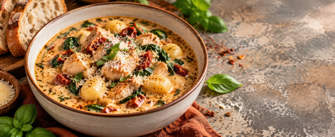 🍗🥔 Creamy Marry Me Chicken Gnocchi Soup