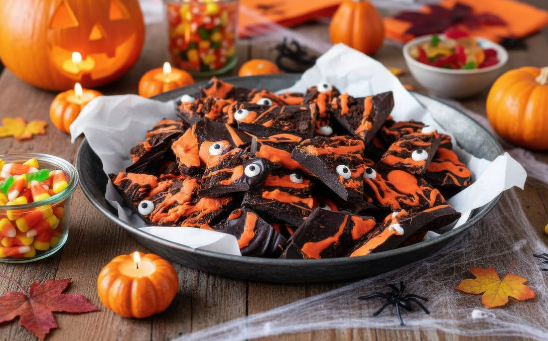 🎃 Spooky Halloween Chocolate Bark — A Sweetly Scary Treat for All Ages