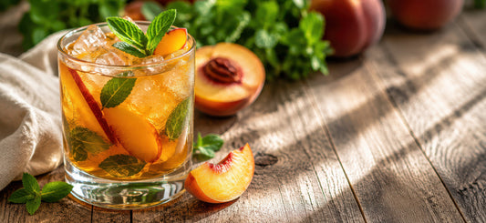 🍑🥃 Peach Bourbon Smash