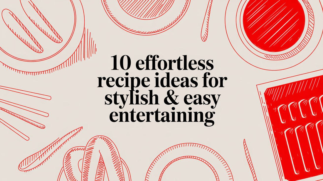 10 Effortless Recipe Ideas for Stylish & Easy Entertaining