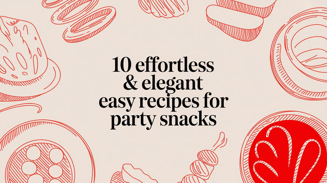 10 Effortless & Elegant Easy Recipes for Party Snacks