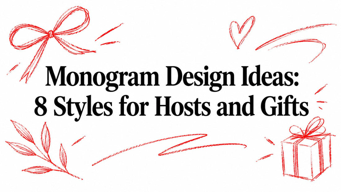 Monogram Design Ideas: 8 Styles for Hosts and Gifts