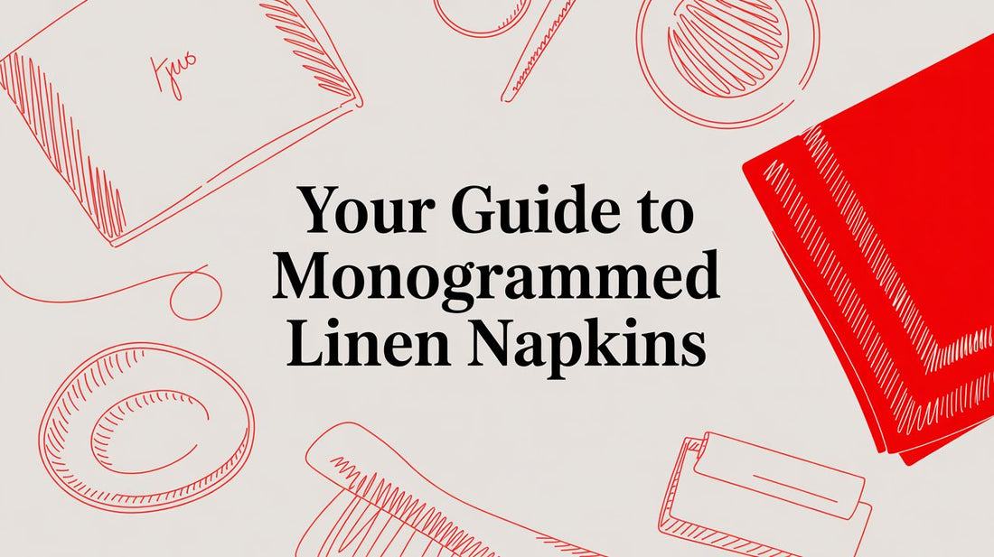 A Host's Guide to Monogrammed Linen Napkins