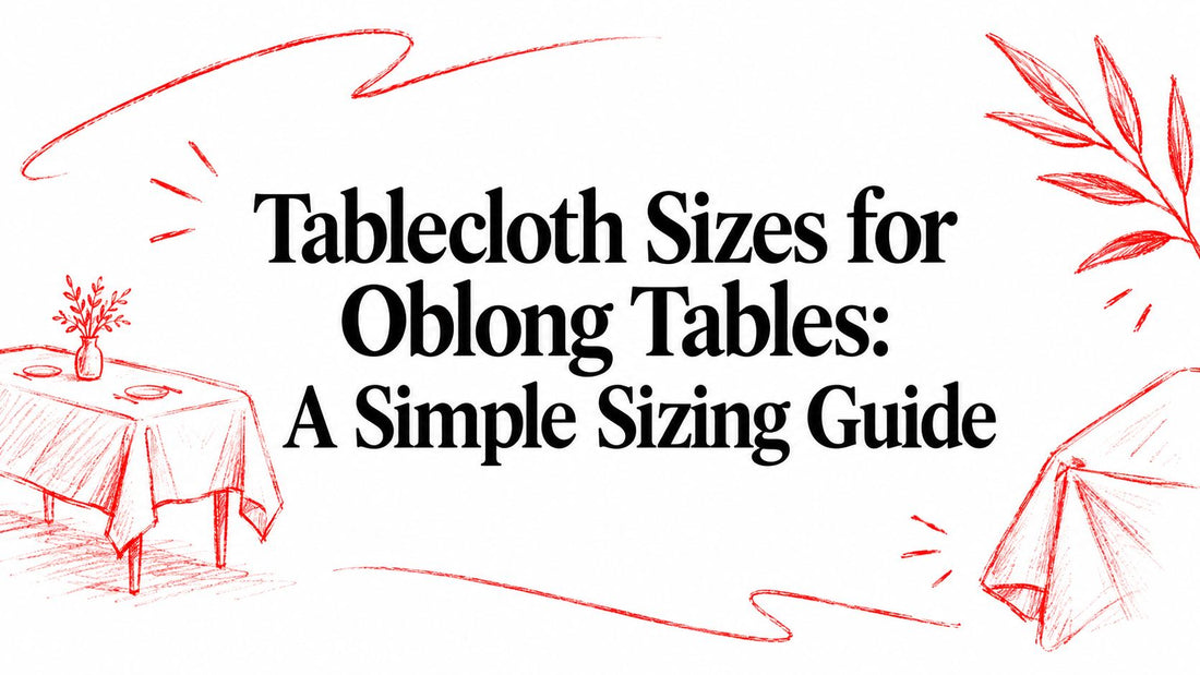 Tablecloth Sizes for Oblong Tables: A Simple Sizing Guide