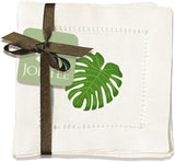 Monstera Hemstitch Napkins