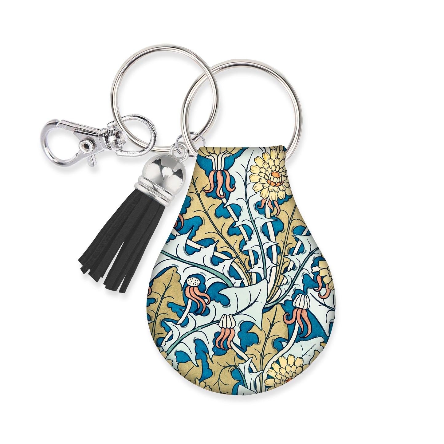Jolitee Neoprene AirTag Compatible Case Keychain – Durable & Stylish Holder with Secure Ring and Clip, Compatible with Apple AirTag (Baifern)