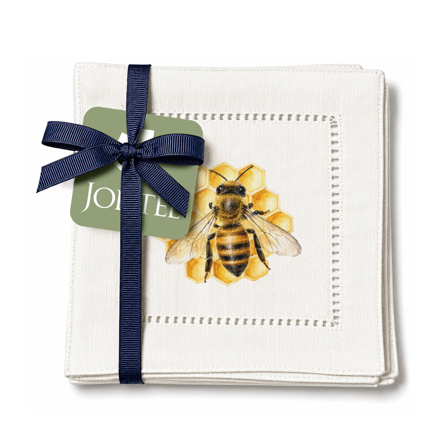 Garden Beehive Hemstitch Napkins