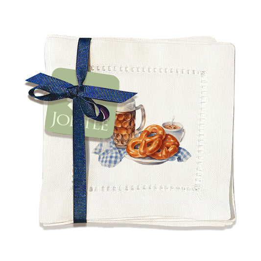 Beer & Pretzel Hemstitch Napkins