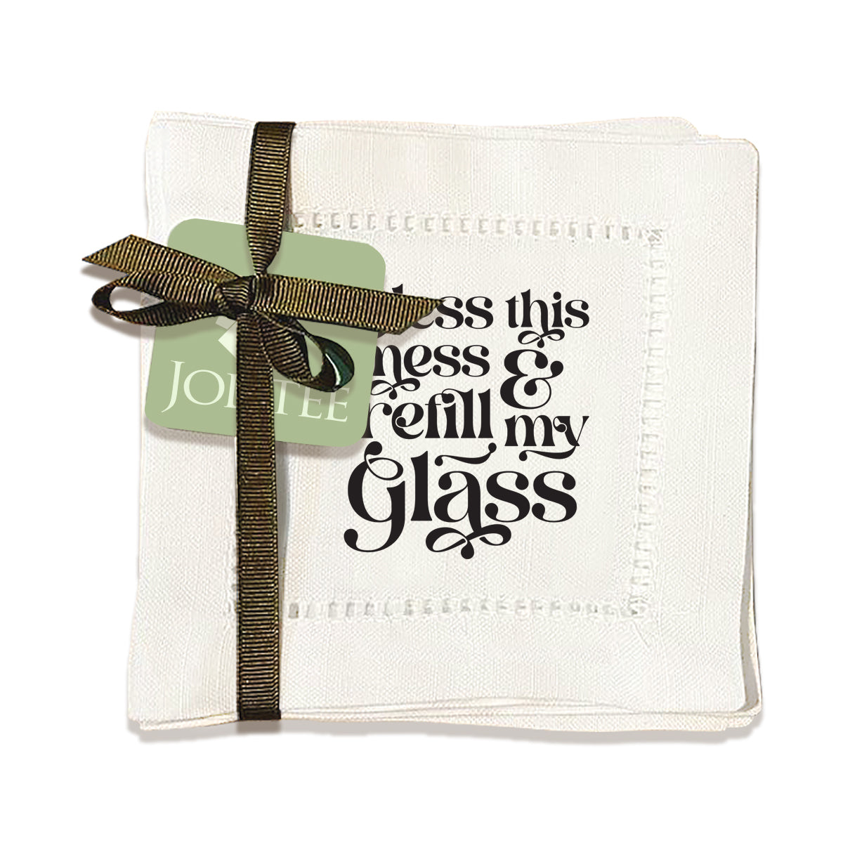 Bless This Mess Hemstitch Napkins