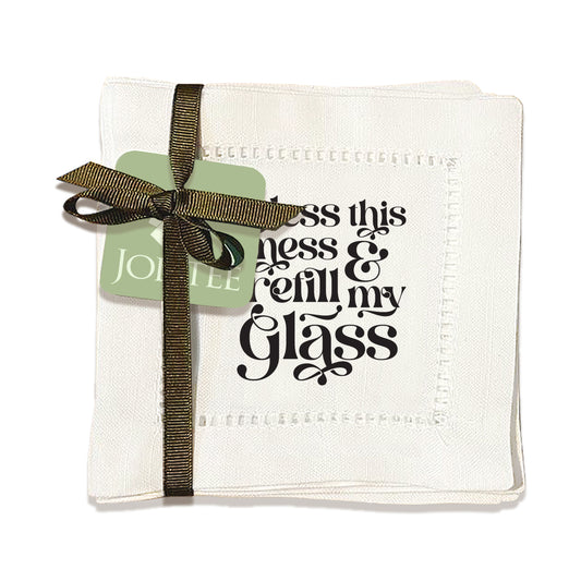 Bless This Mess Hemstitch Napkins