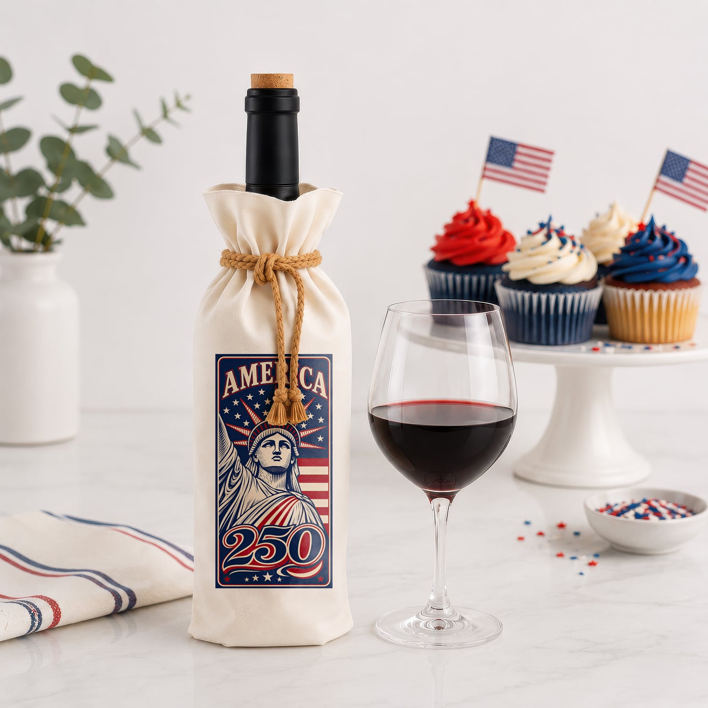 Bottle Bags - America 250 Liberty Rising