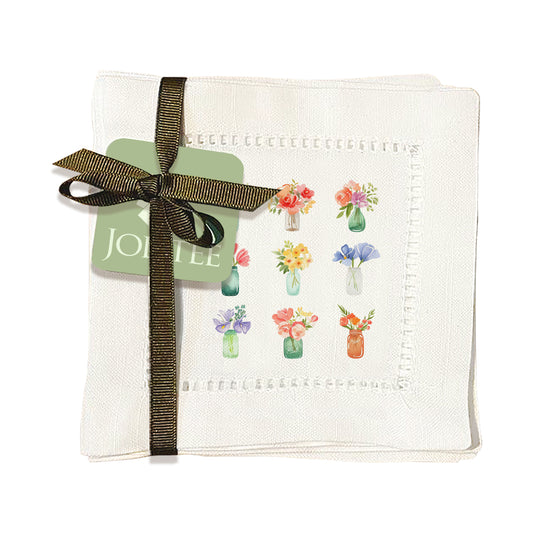 Bouquets Hemstitch Napkins