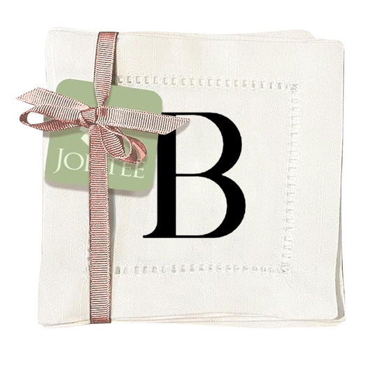 Monogram Serif - B Hemstitch Napkins