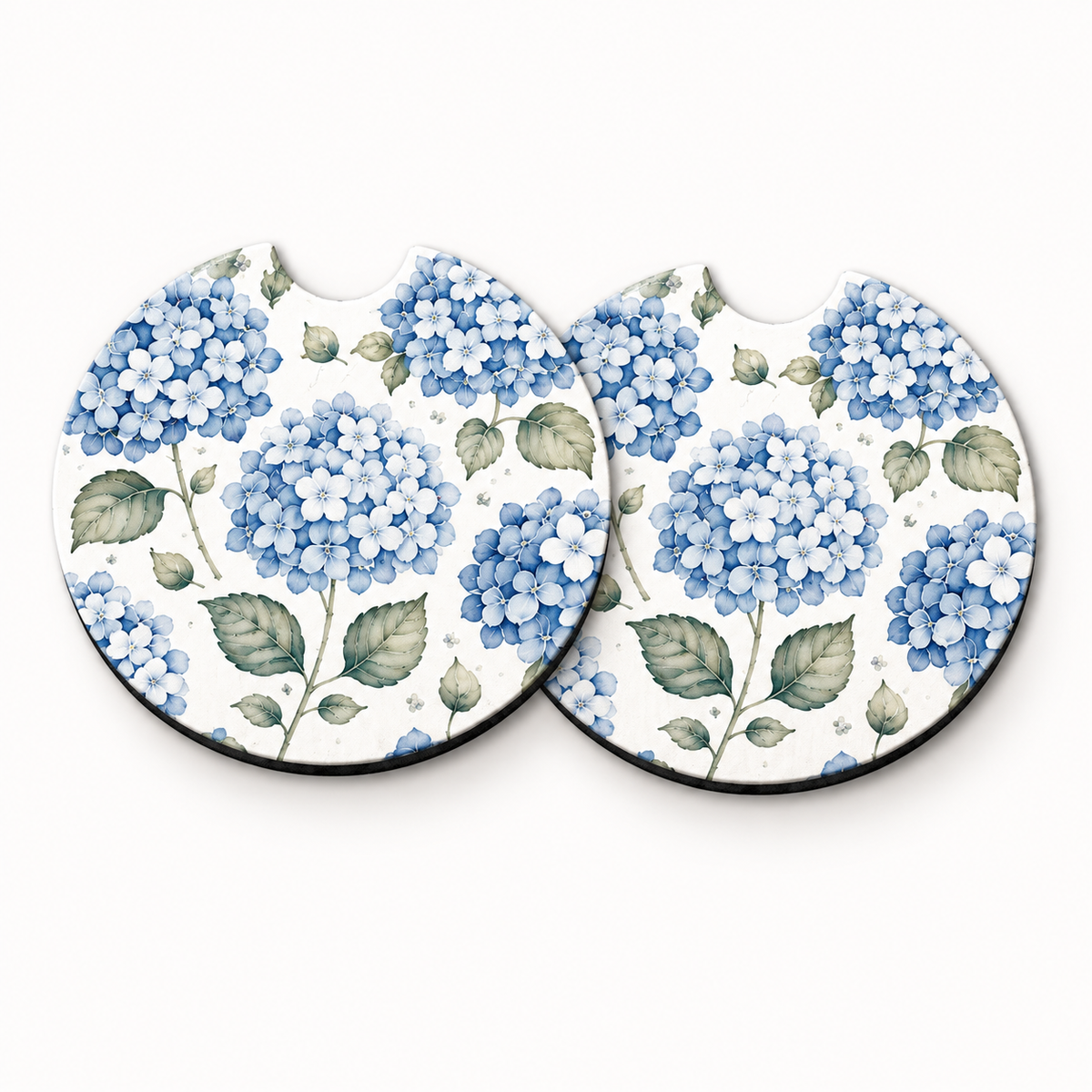 Jolitee Florals Car Coasters, Absorbent Neoprene Cup Holder