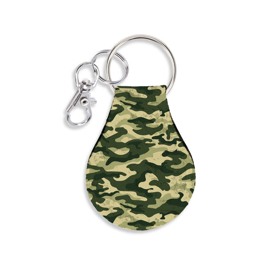 Jolitee Neoprene AirTag Compatible Case Keychain – Durable & Stylish Holder with Secure Ring and Clip, Compatible with Apple AirTag (Camouflage)