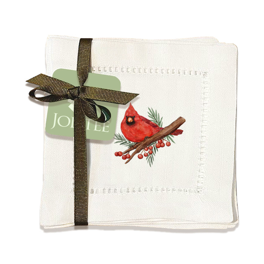 Cardinals Hemstitch Napkins