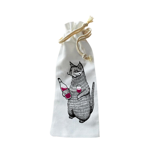 Bottle Bags - Cat Wine