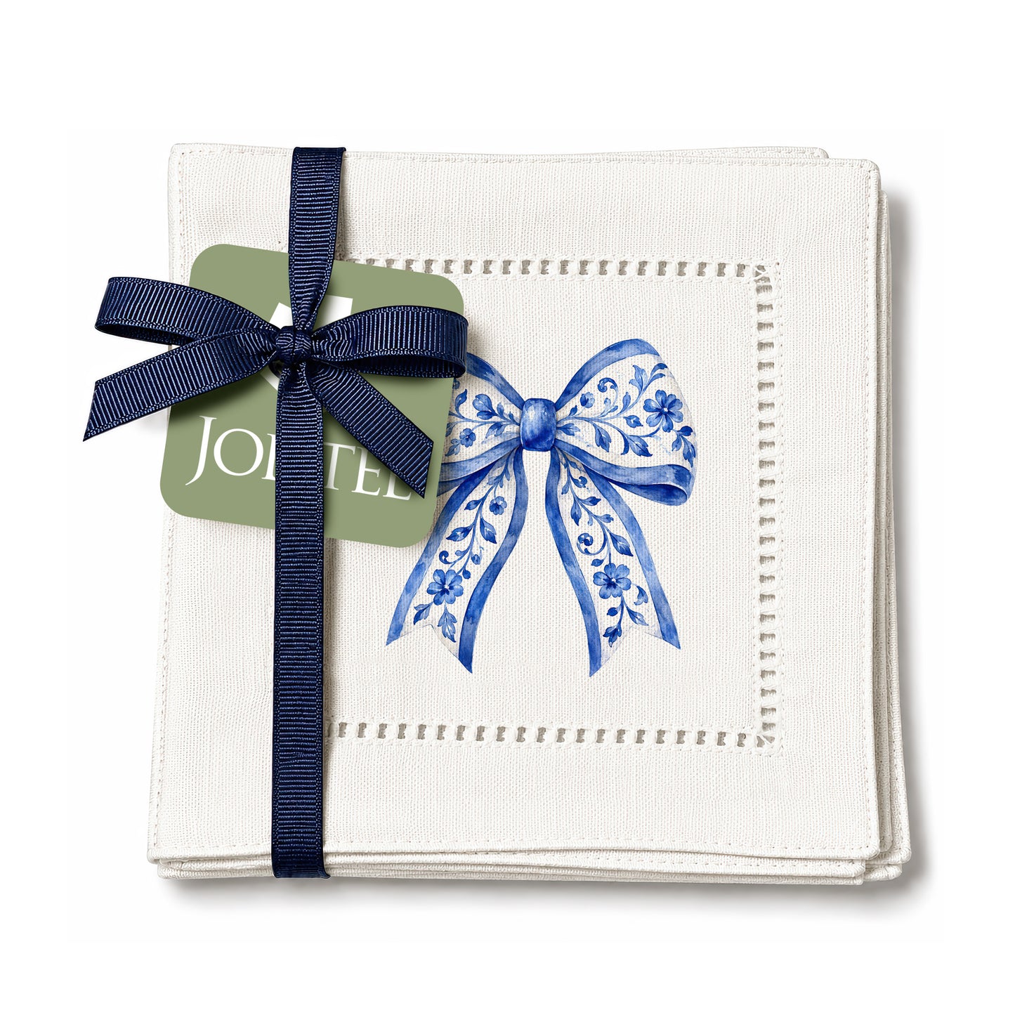 Chinoiserie Bow Hemstitch Napkins