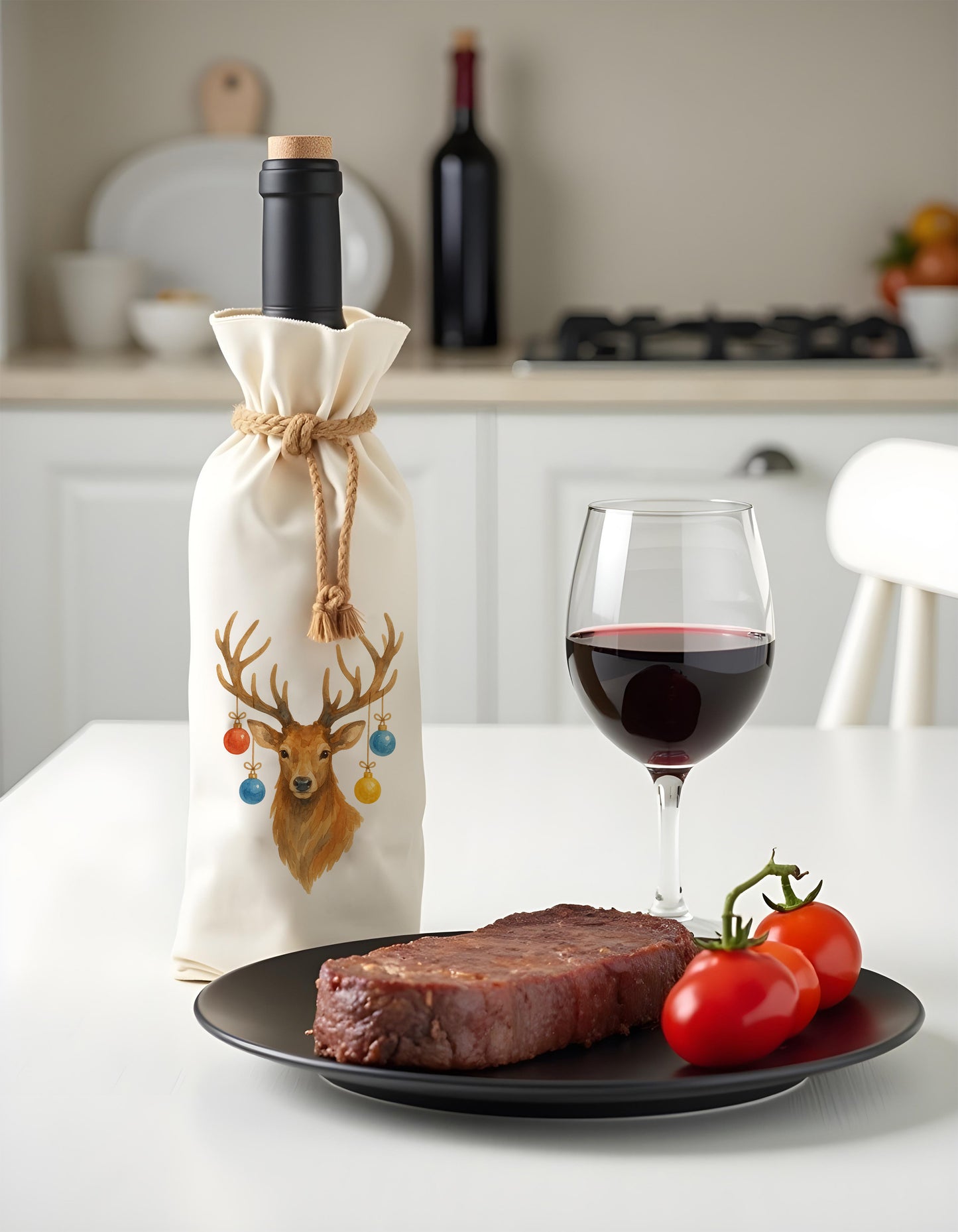 Bottle Bags - Christmas Deer