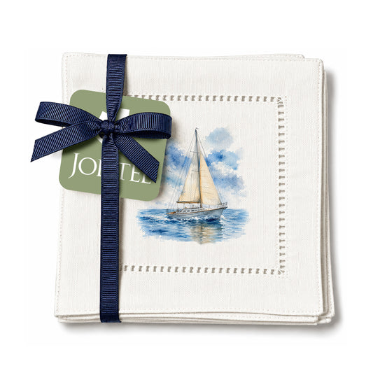 Sailboat Hemstitch Napkins