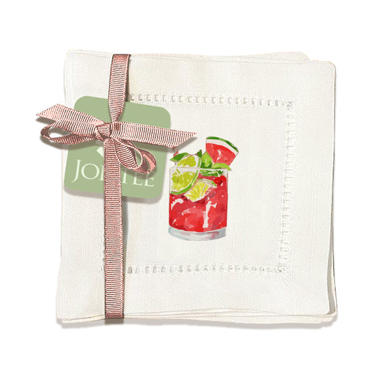 Cocktail Hemstitch Napkins