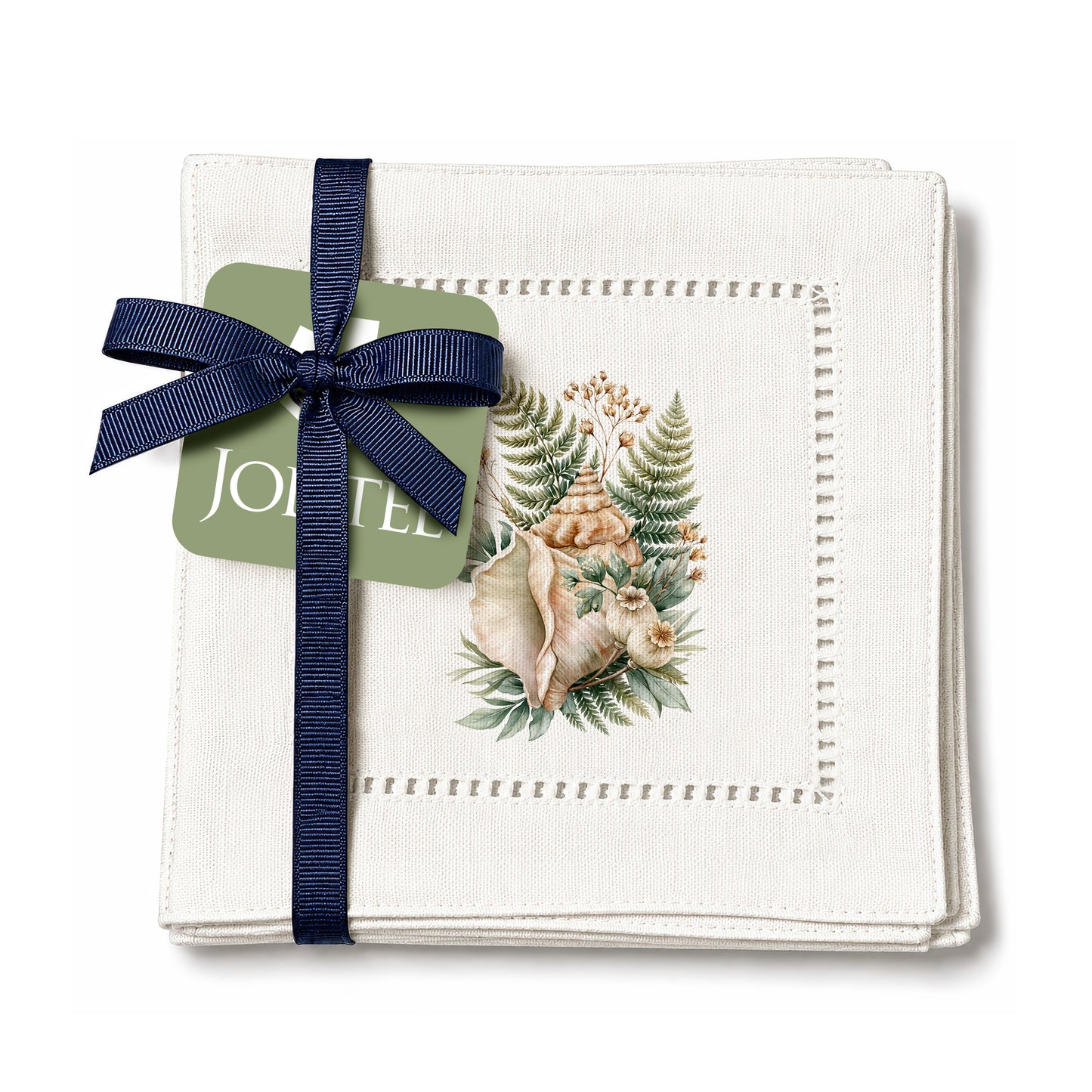 Conch Fern Hemstitch Napkins