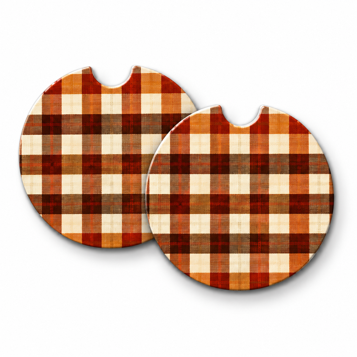 Jolitee Thanksgiving Car Coasters, Absorbent Neoprene Cup Holder