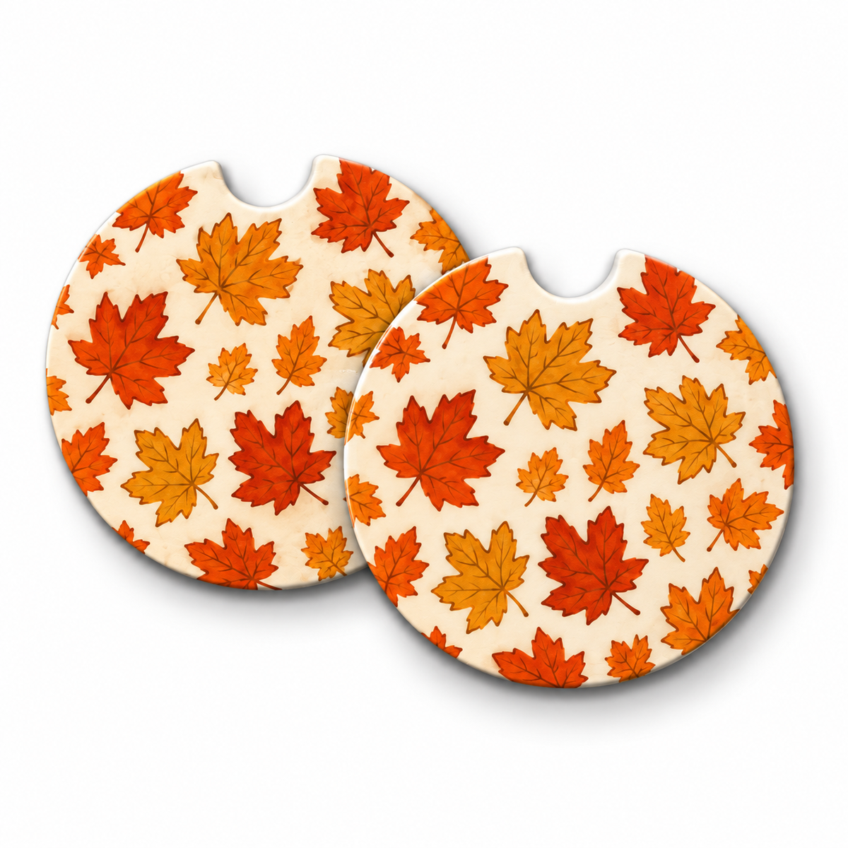 Jolitee Thanksgiving Car Coasters, Absorbent Neoprene Cup Holder