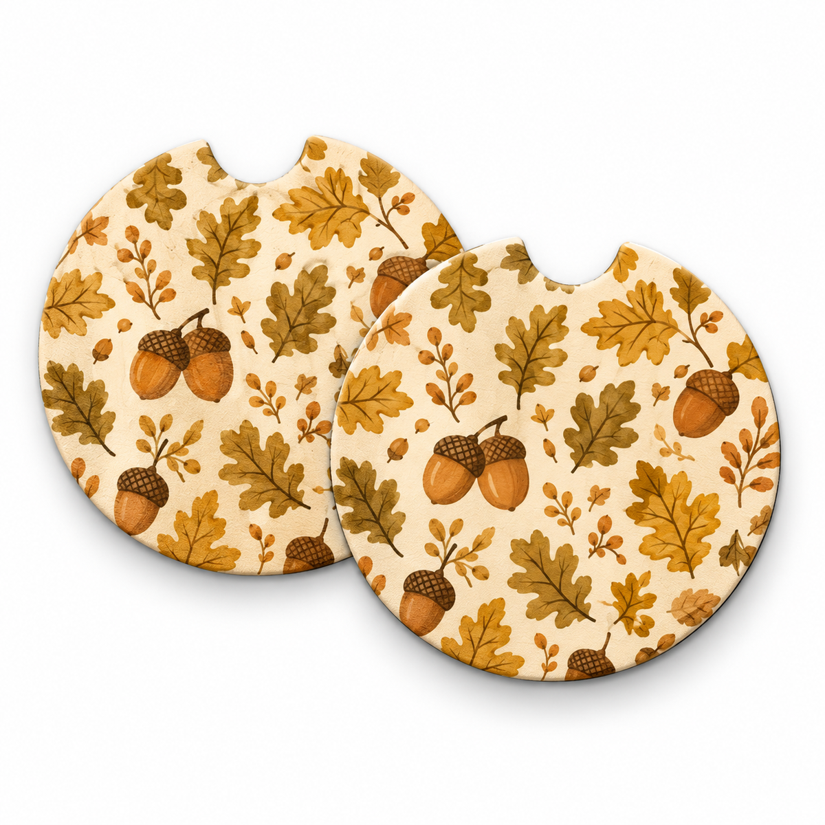 Jolitee Fall Car Coasters, Absorbent Neoprene Cup Holder