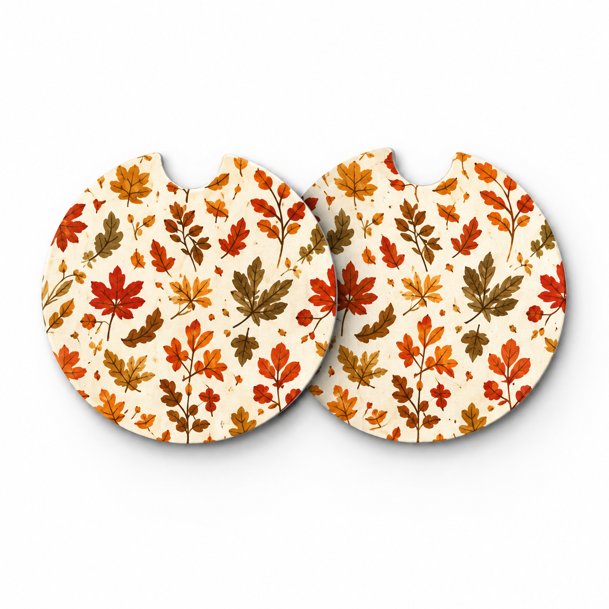 Jolitee Fall Car Coasters, Absorbent Neoprene Cup Holder