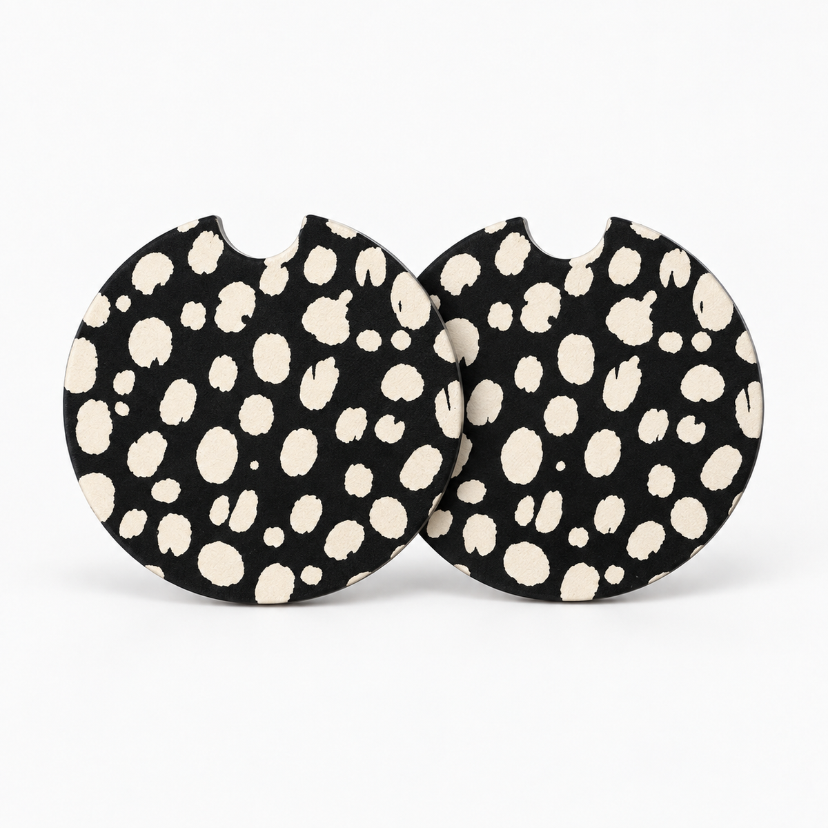 Jolitee Edgy Car Coasters, Absorbent Neoprene Cup Holder