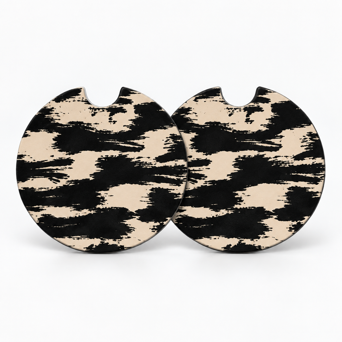 Jolitee Edgy Car Coasters, Absorbent Neoprene Cup Holder