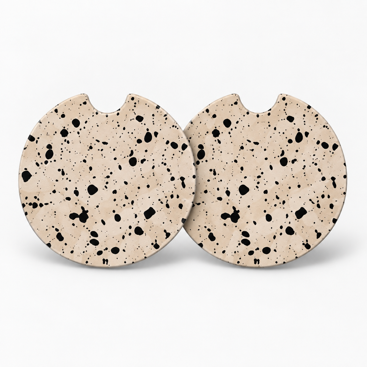 Jolitee Edgy Car Coasters, Absorbent Neoprene Cup Holder