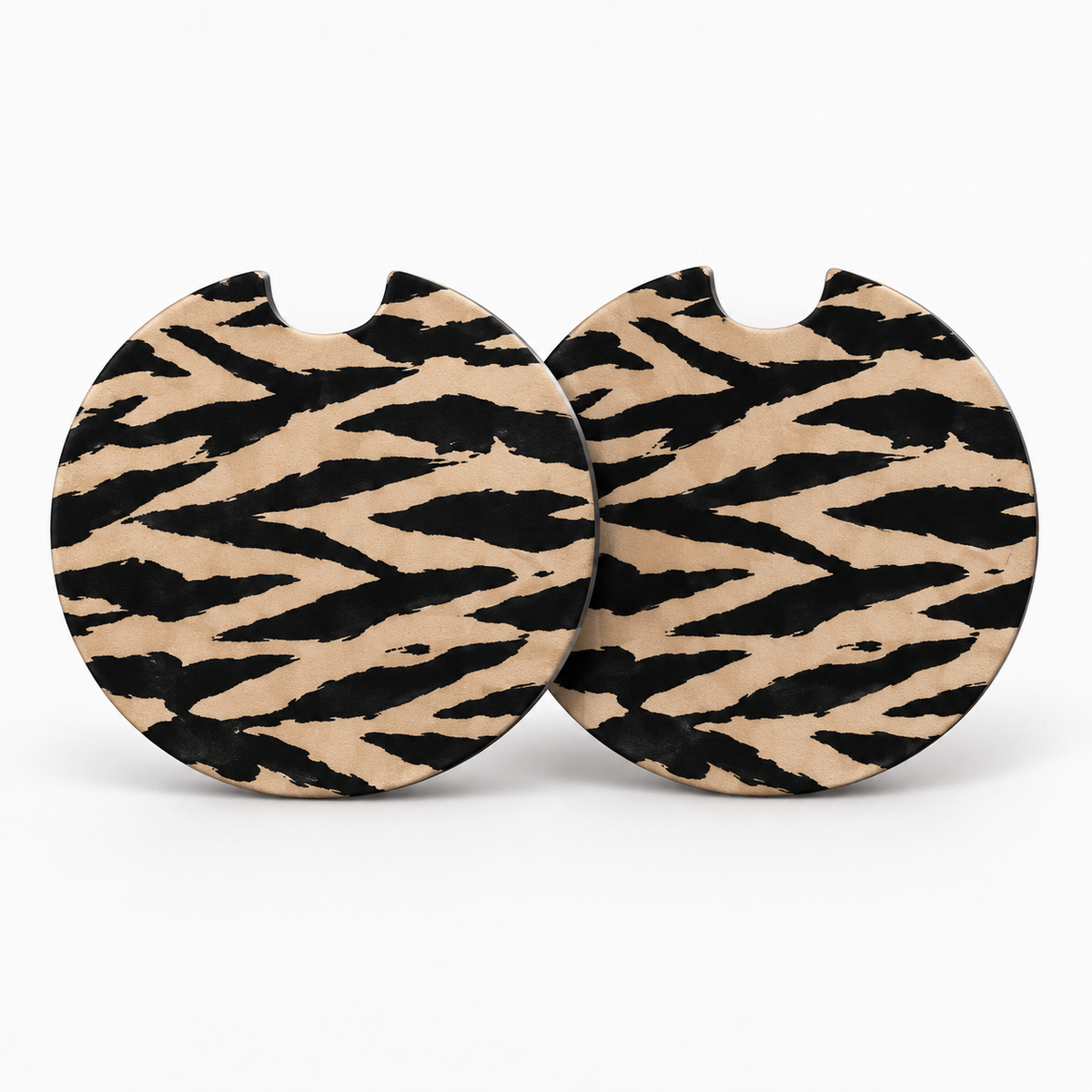 Jolitee Edgy Car Coasters, Absorbent Neoprene Cup Holder