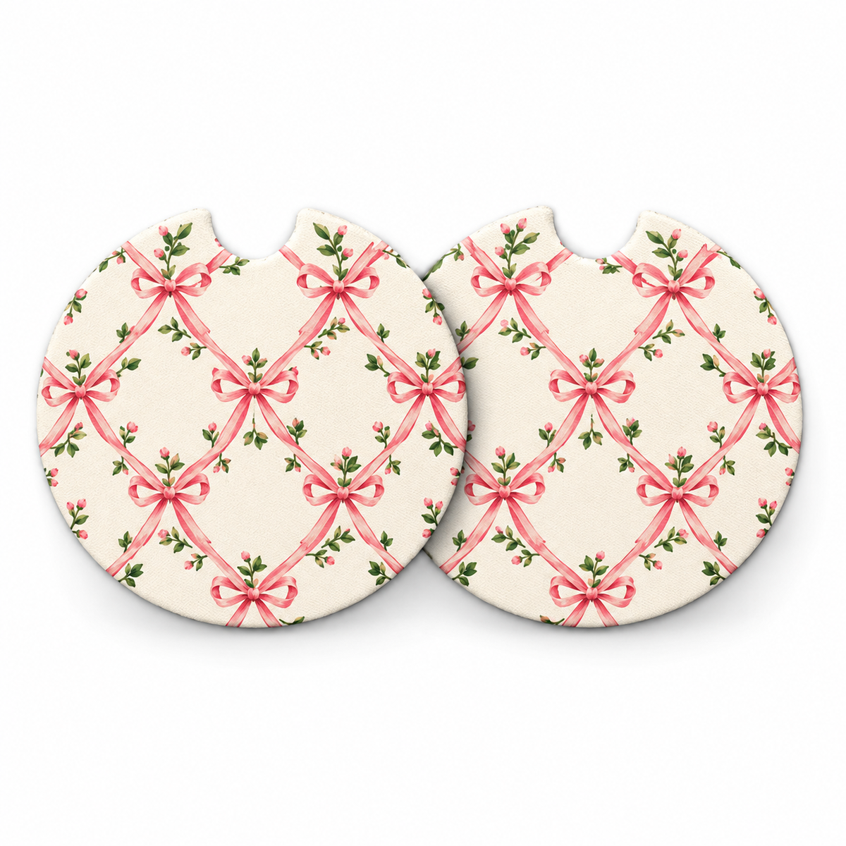 Jolitee Grandmillenial Car Coasters, Absorbent Neoprene Cup Holder
