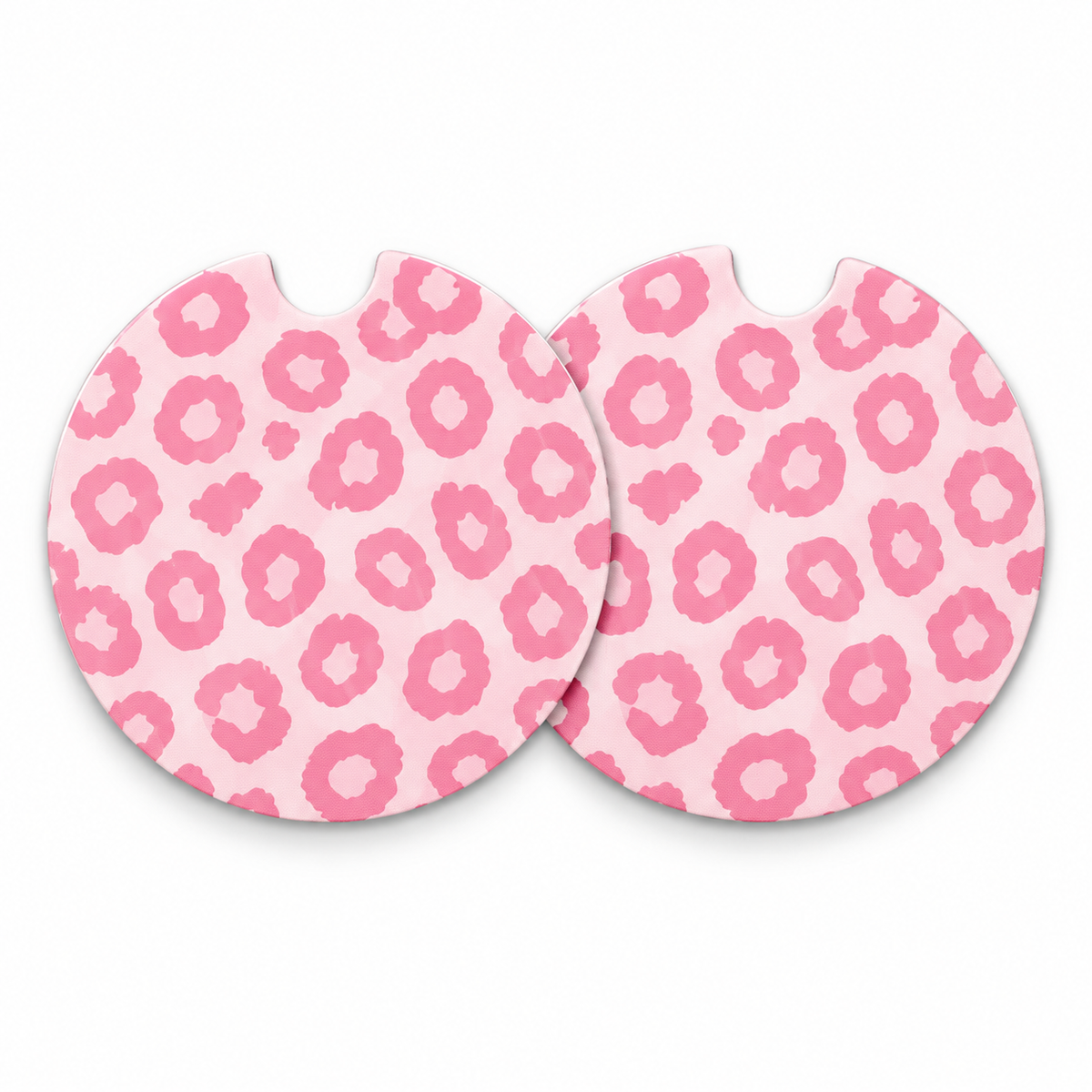 Jolitee Girly Girl Car Coasters, Absorbent Neoprene Cup Holder