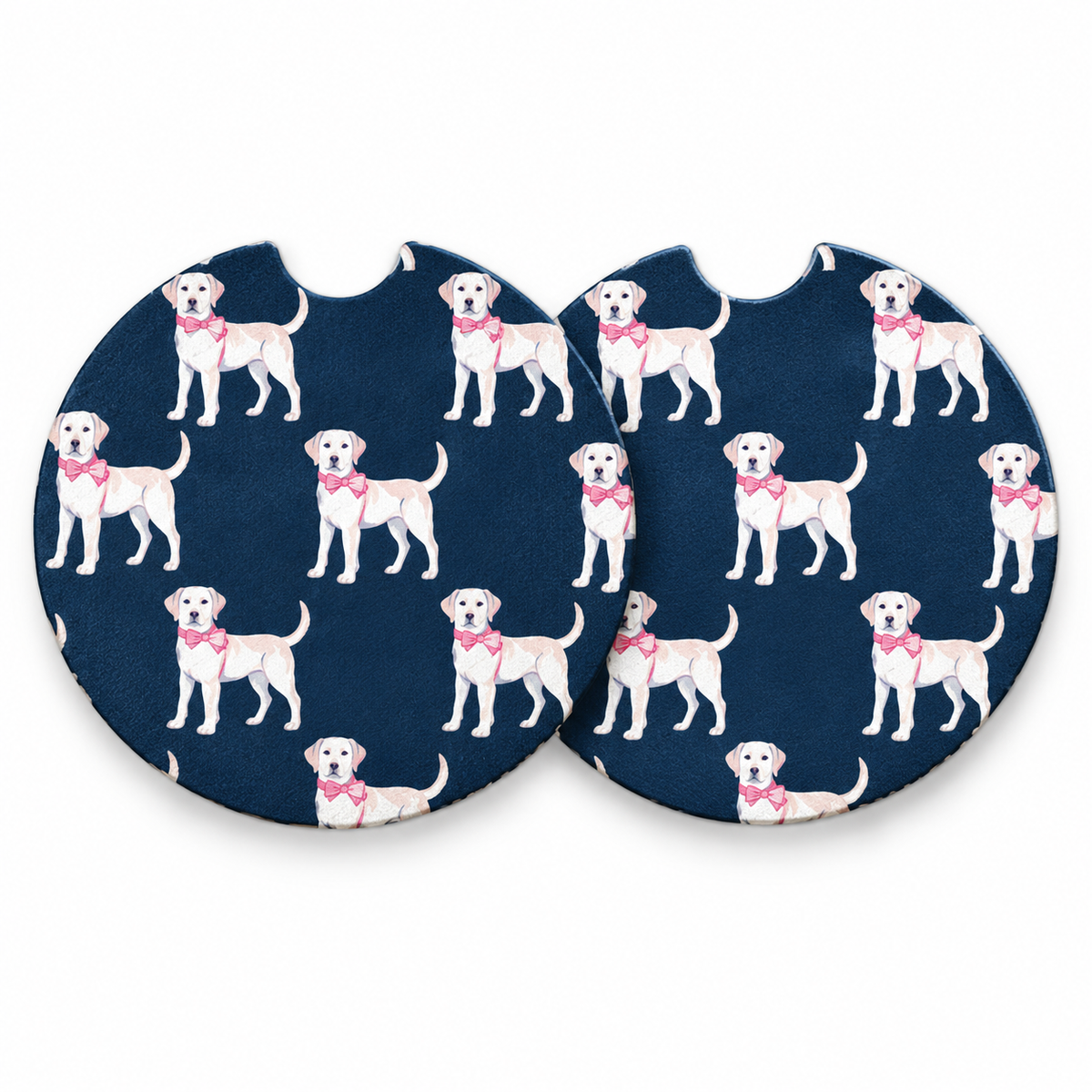 Jolitee Preppy Car Coasters, Absorbent Neoprene Cup Holder