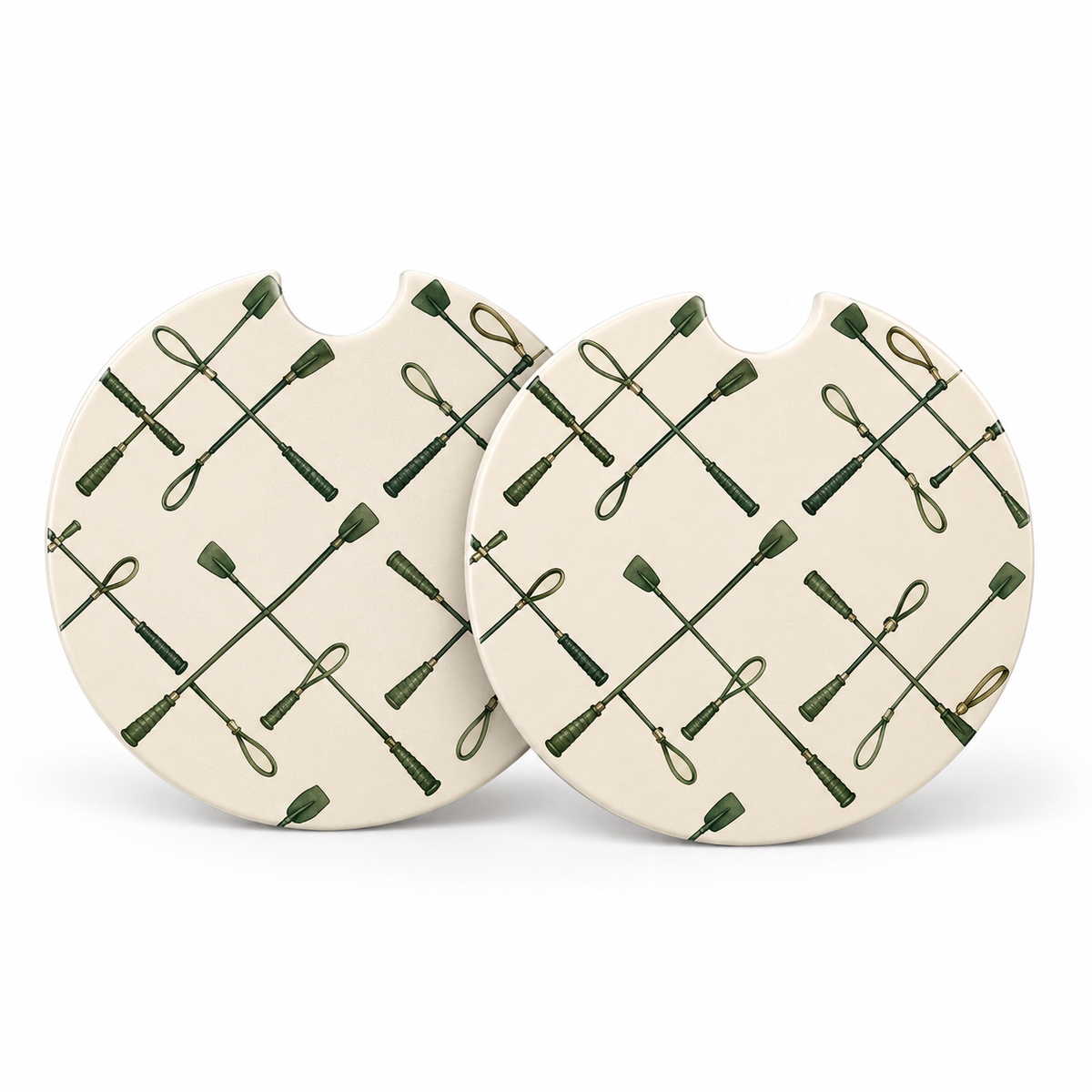 Jolitee Equestrian Car Coasters, Absorbent Neoprene Cup Holder