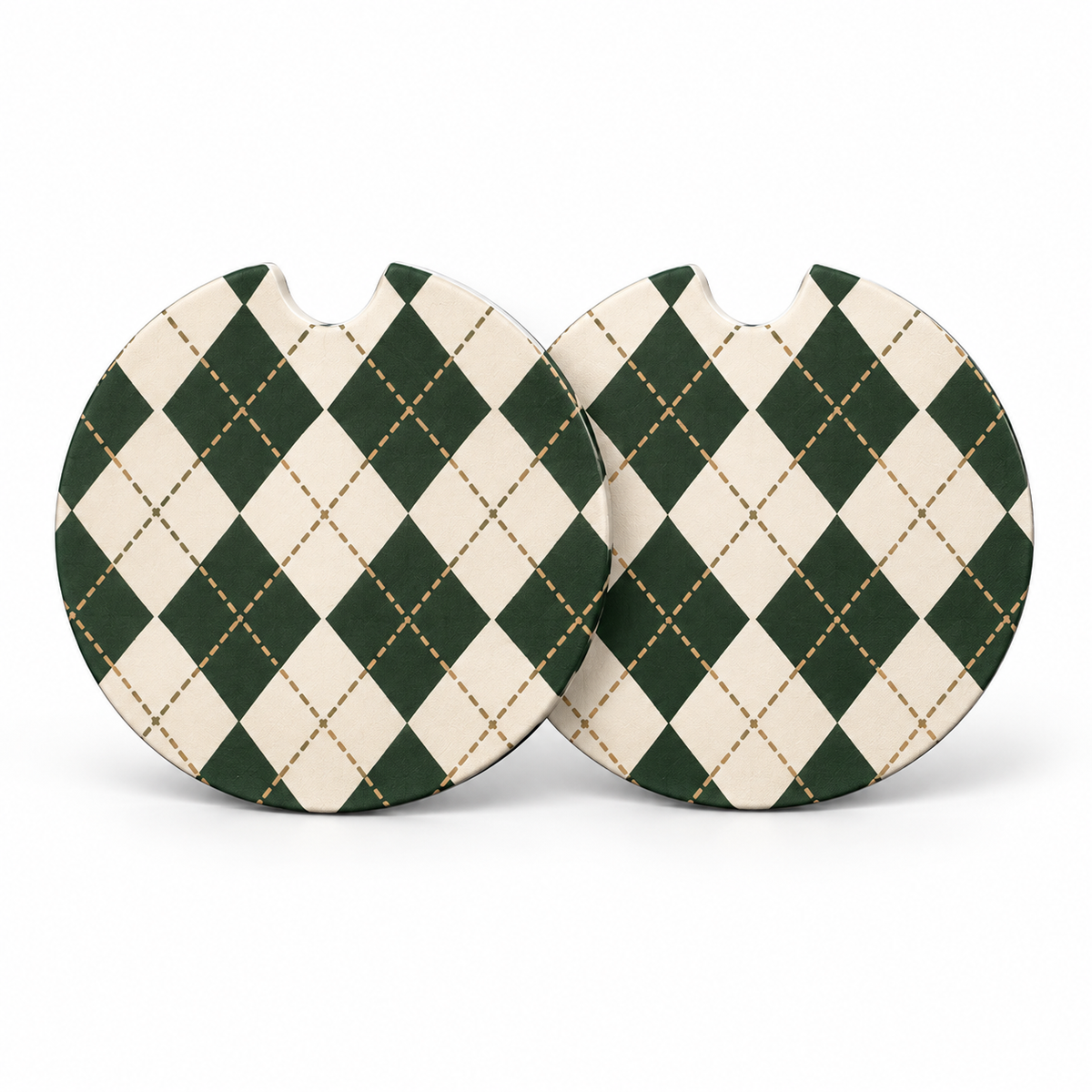 Jolitee Equestrian Car Coasters, Absorbent Neoprene Cup Holder
