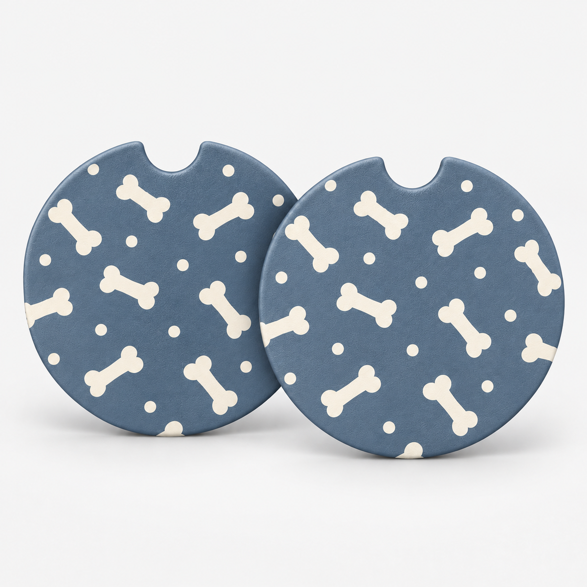 Jolitee Dog Lovers Car Coasters, Absorbent Neoprene Cup Holder