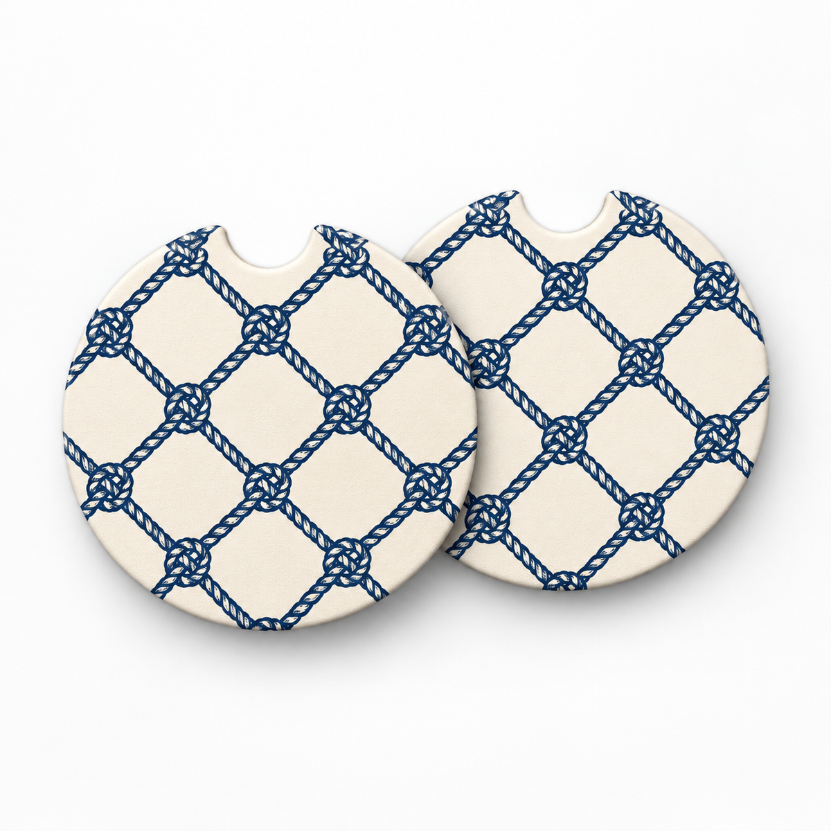 Jolitee Lakehouse Car Coasters, Absorbent Neoprene Cup Holder