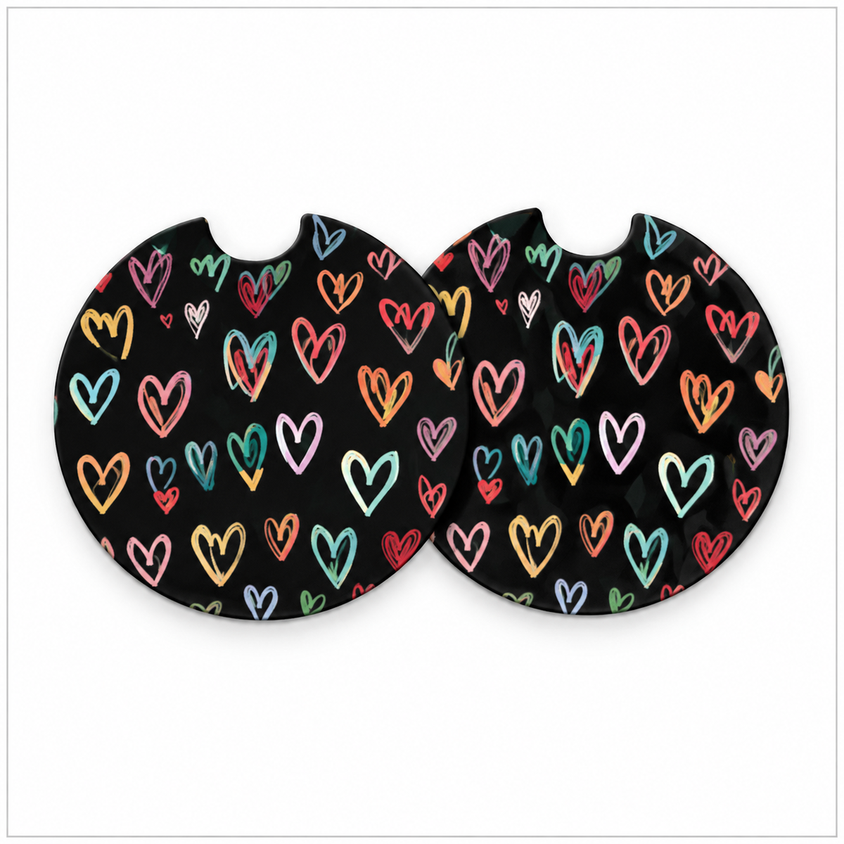 Jolitee Teacher Car Coasters, Absorbent Neoprene Cup Holder