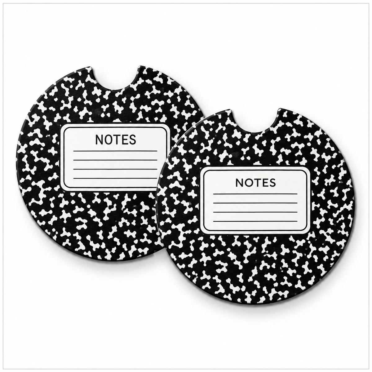 Jolitee Teacher Car Coasters, Absorbent Neoprene Cup Holder