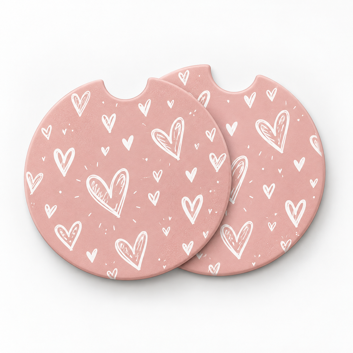 Jolitee Wedding Car Coasters, Absorbent Neoprene Cup Holder
